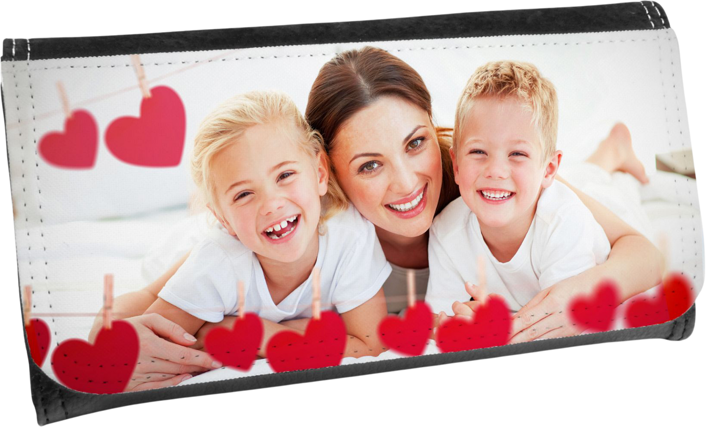 Personalisierte Geldbörse mit Foto & Text – Individuelles Geschenk für Mama, Papa oder Partner – Portemonnaie mit eigenem Bild