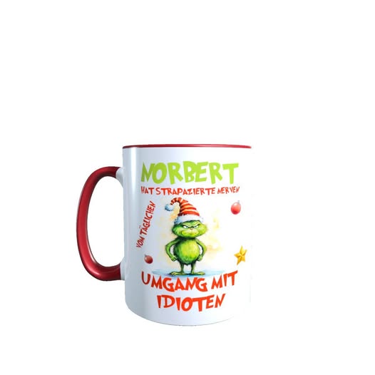 Personalisierte Lustige Grinch Tasse – Humor für strapazierte Nerven!