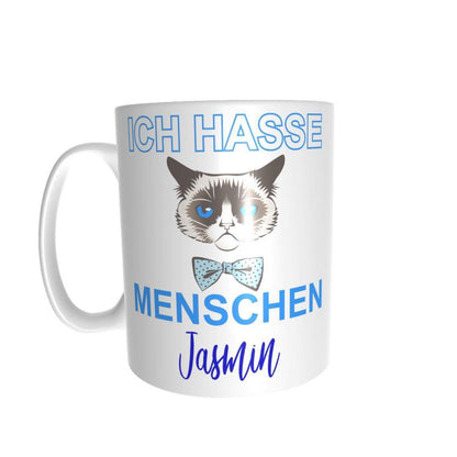 Personalisierte Tasse – Ich hasse Menschen!